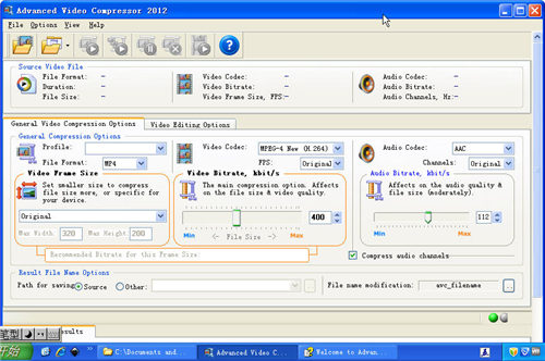 Advanced Video Compressor